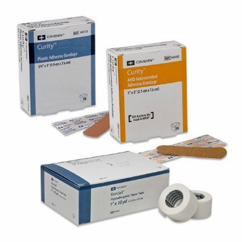Cardinal, Adhesive Strip 1 X 3 Inch Plastic Rectangle Sheer Sterile 44119, Box Of 50