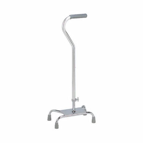 Carex, Large Base Quad Cane Carex Aluminum 28 to 37 Inch Height Silver, Count of 1