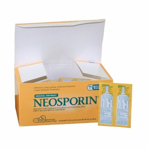 Neosporin, First Aid Antibiotic Neosporin Ointment 144 per Box Individual Packet, 0.9 Grams, Box Of 144