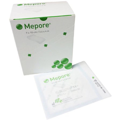 Molnlycke, Adhesive Dressing Mepore 3-3/5 X 4 Inch NonWoven Spunlace Polyester Rectangle White Sterile, Count of 1