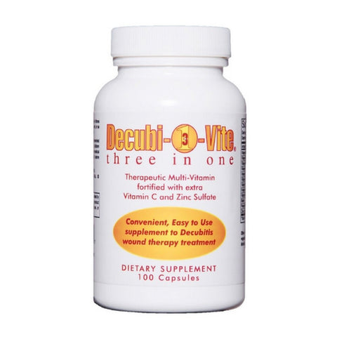 QCE, Multivitamin Supplement Decubivite Three In One Vitamin / Minerals 500 mg Strength Capsule 100 per, Count of 1