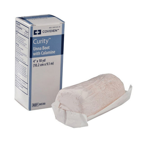 Cardinal, Unna Boot Curity 4 Inch X 10 Yard Cotton Calamine / Zinc Oxide NonSterile, 1 Roll