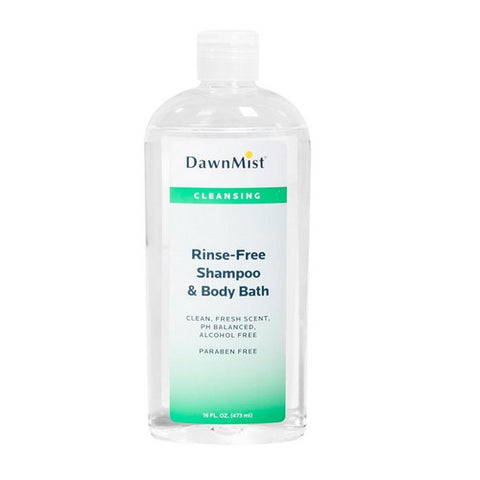 Donovan, Rinse-Free Shampoo and Body Wash DawnMist 16 oz. Flip Top Bottle Scented, Count of 12