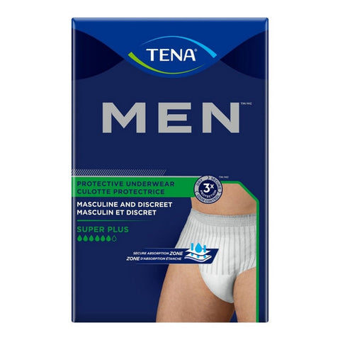 Tena, Male Adult Absorbent Underwear TENA Men Super Plus Pull On with Tear Away Seams Medium / Large Disp, Count of 16