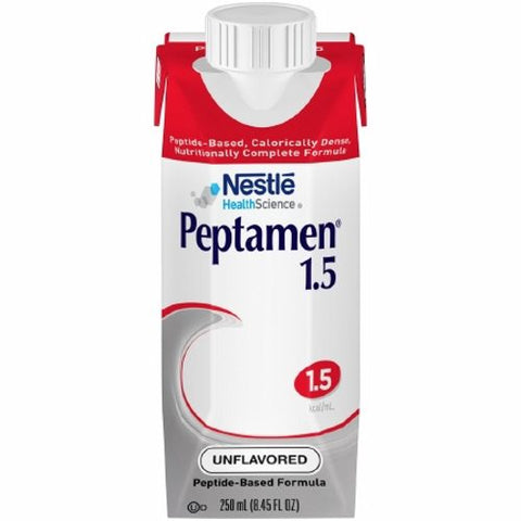 Nestle Healthcare Nutrition, Tube Feeding Formula Peptamen  1.5 250 mL Carton Ready to Use Unflavored Adult, 250 Ml