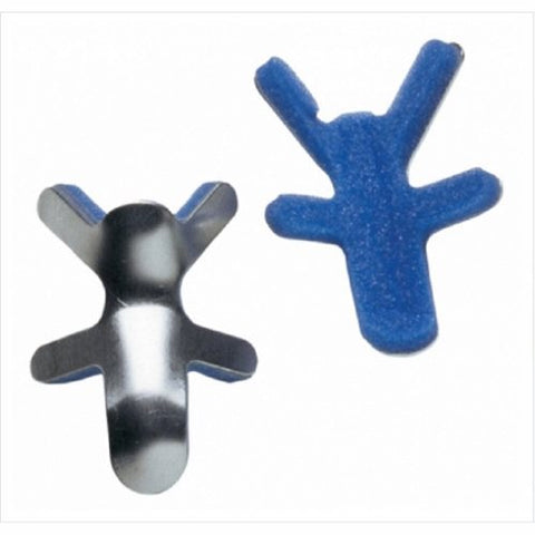 DJO, Finger Splint Adult Medium Bendable Prong Closure Blue / Silver 79-71965, Count of 1