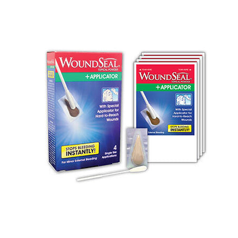 Woundseal, Hemostatic Agent WoundSeal 4 per Box Individual Packet Hydrophilic Polymer; Potassium Ferrate, Box Of 1