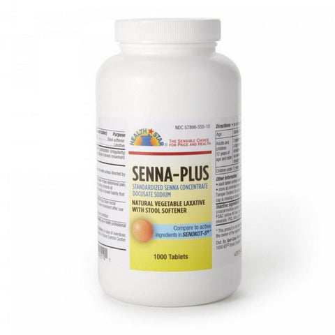 Gericare, Stool Softener Senna Plus Tablet 1,000 per Bottle 50 mg - 8.6 mg Strength Docusate Sodium / Sennosi, Count of 1