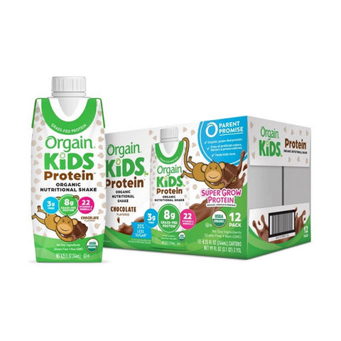 Orgain, Pediatric Oral Supplement Orgain Kids Protein Organic Nutritional Shake Chocolate Flavor 8¼ oz. Ca, Count of 12