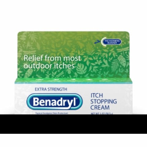 Benadryl, Itch Relief Benadryl 2% - 0.1% Strength Cream 1 oz. Tube, Count of 24