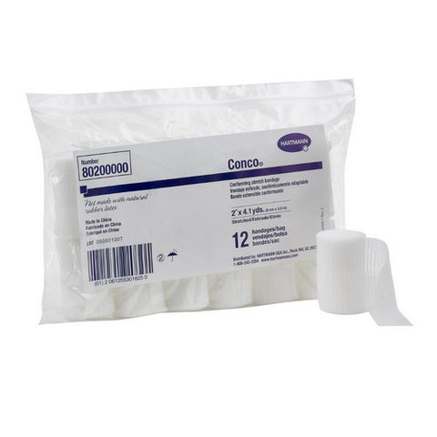 Hartmann Usa Inc, Conforming Bandage Conco Woven Gauze 1-Ply 2 Inch X 4-1/10 Yard Roll Shape NonSterile, Count of 12