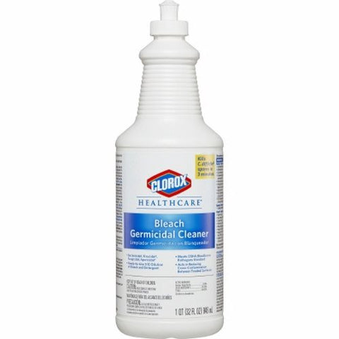 Lagasse, Surface Disinfectant Cleaner Clorox Healthcare Bleach Germicidal Liquid 32 oz. NonSterile Bottle Fr, 32 Oz