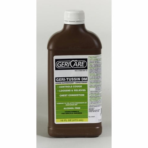 McKesson, Cold and Cough Relief Geri-Care 100 mg - 10 mg / 5 mL Strength Syrup 16 oz., 16 oz.