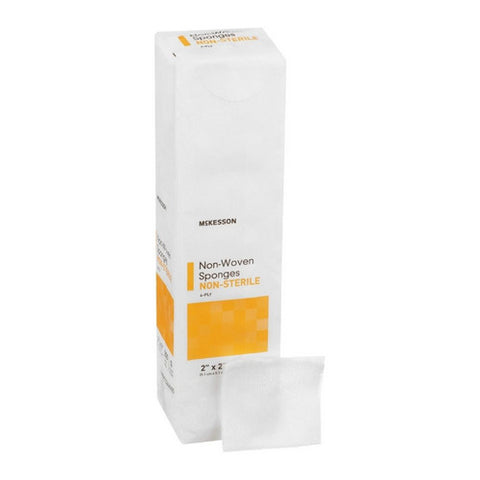 McKesson, Nonwoven Sponge 2 X 2 Inch 4-Ply NonSterile 92242000, Pack Of 200