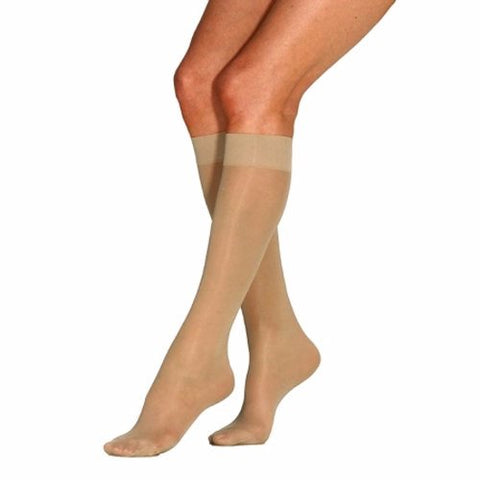 Bsn-Jobst, Compression Stockings JOBST UltraSheer Knee High Medium Sun Bronze Closed Toe, 1 Pair