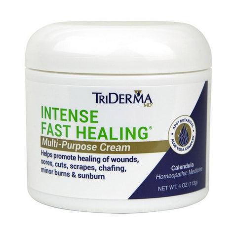 Triderma, Hand and Body Moisturizer TriDerma Intense Fast Healing 4 oz. Jar Unscented Cream, 4 Oz