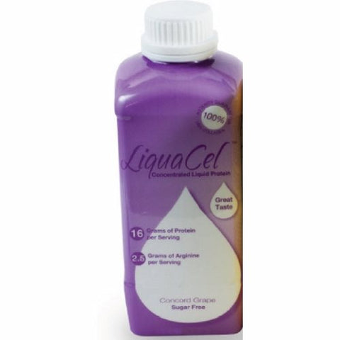 Global Health Products In, Oral Protein Supplement LiquaCel Grape Flavor 32 oz. Container Bottle Ready to Use, Count of 6