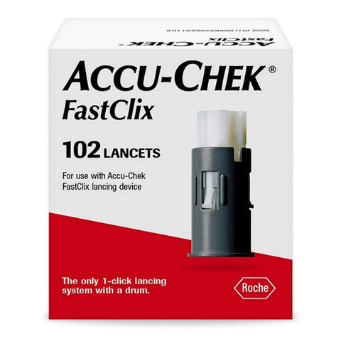 Accu-Chek, Lancet Accu-Chek FastClix Lancet Needle Multiple Depth Settings Track System, Case Of 12