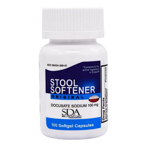 SDA Labs, Stool Softener, 100 mg, Original 100 Softgels