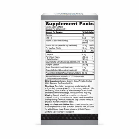 21st Century, Prostate Health, 60 Soft gels