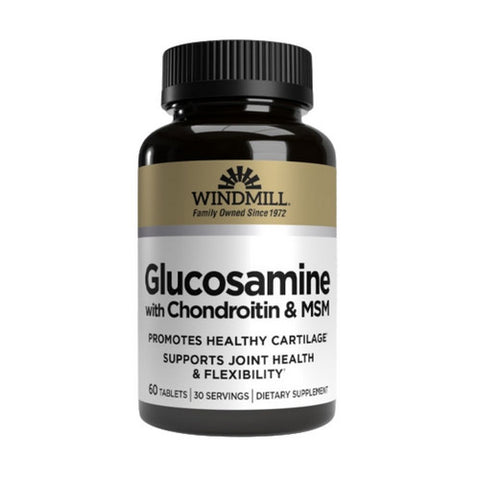 Windmill Health, Glucosamine with Chondrotin & MSM, 60 Tabs