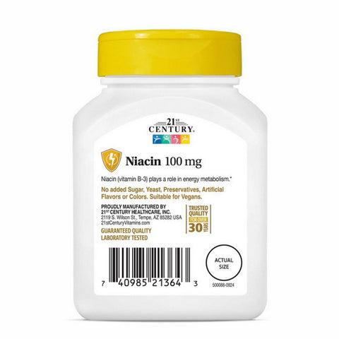 21st Century, Niacin, 100mg, 110 Tabs