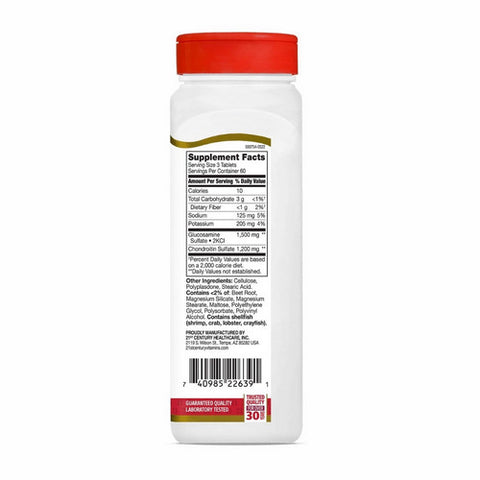 21st Century, Glucosamine Chondriotin, 500 mg/400 mg, 180 Tabs