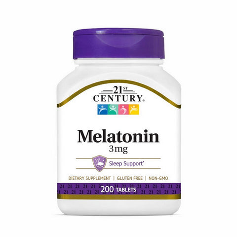 21st Century, Melatonin, 3mg, 200 Count