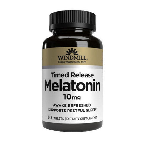 Windmill Health, Melatonin Time Release, 10mg, 60 Tabs
