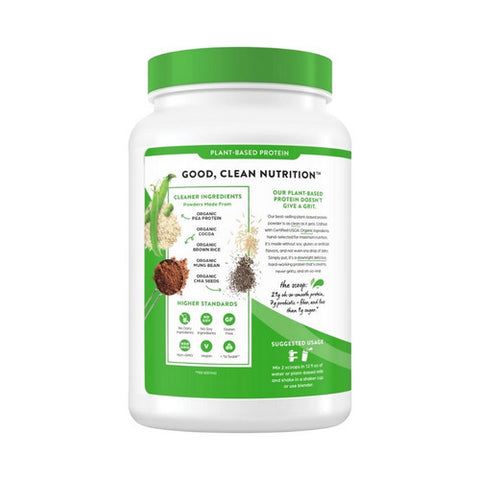 Orgain, Organic Plant Based Protein Powder, Creamy Chocolate Fudge 2.03 lbs