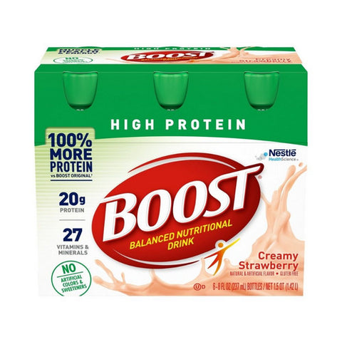 Nestle Healthcare Nutrition, High Protein Drink Creamy Strawberry, 8 Oz
