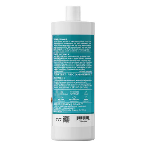 Essential Oxygen, Organic Brushing Rinse, Cinnamint 32 Oz