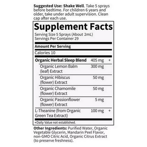 Garden of Life, Organics Sleep Well, 2 Oz