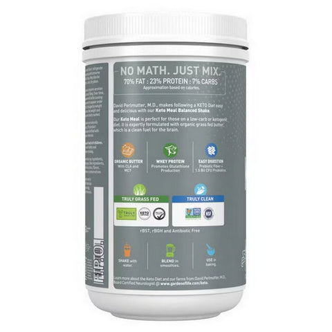 Garden of Life, Dr. Formulated Keto Meal Powder, Vanilla, 23.70 Oz