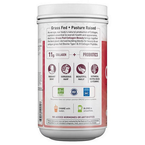 Garden of Life, Grass Fed Collagen Beauty Powder, Cranberry Pomegranate, 9.52 Oz