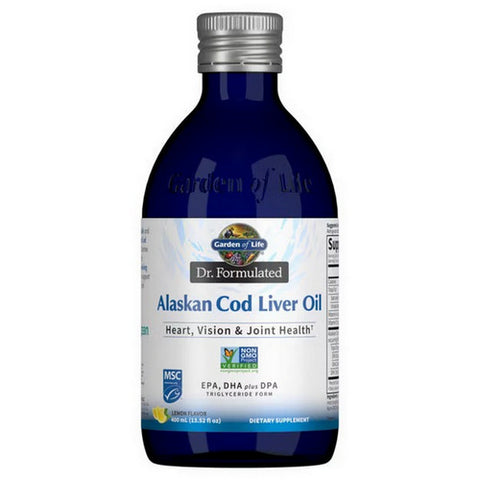 Garden of Life, Dr. Formulated Alaskan Cod Liver Oil, Lemon, 400 ml