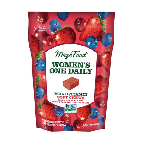 MegaFood, Women's Multivitamin, Mixed Berry, 30 Soft Chews