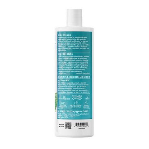 Essential Oxygen, Organic Brushing Rinse Peppermint, 16 Oz