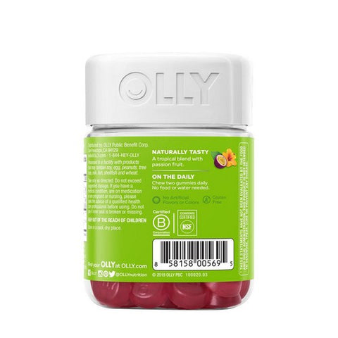 Olly, Daily Energy Gummies Vitamin B12 Plus Coq10 And Goji Berry, 60 Gummies