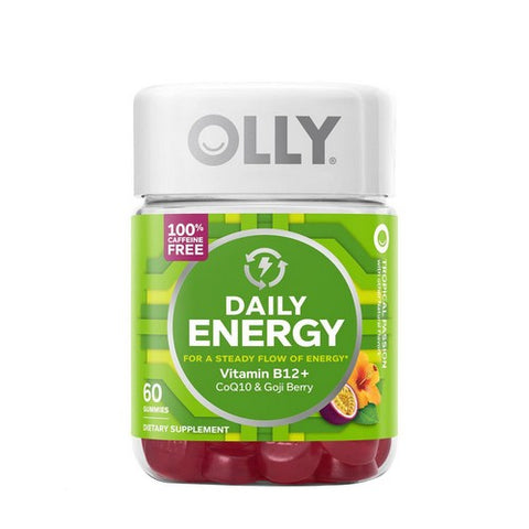 Olly, Daily Energy Gummies Vitamin B12 Plus Coq10 And Goji Berry, 60 Gummies