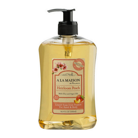 A La Maison, Liquid Soap Heirloom Peach, 16.9 Oz