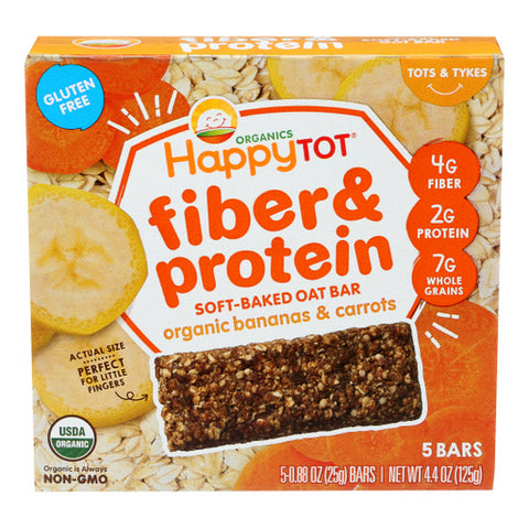 Happy Tot, Happy Tot Fiber And Protein Apple Peach Pumpkin And Cinnamon, 4.4 Oz(Case Of 6)
