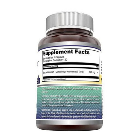 Amazing Nutrition, Amazing Formulas Black Cohosh, 540 mg, 120 Caps