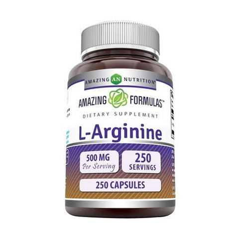 Amazing Nutrition, Amazing Formulas L-Arginine, 500 mg, 250 Caps