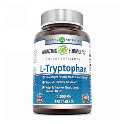Amazing Nutrition, Amazing Formulas L-Tryptophan, 1000 mg, 120 Tabs
