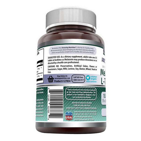 Amazing Nutrition, Amazing Formulas Melatonin Plus L-Theanine, 10 mg/5.5 mg, 120 Tabs