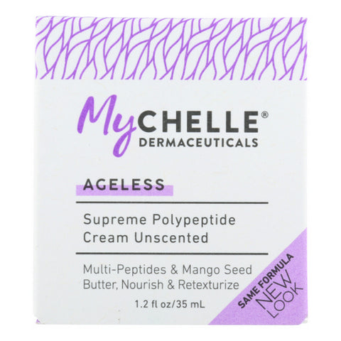 MyChelle Dermaceuticals, Supreme Polypeptide Face Cream Unscented, 1.2 Oz