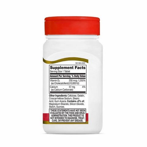 21st Century, Vitamin D3, 10,000 IU 110 Tabs