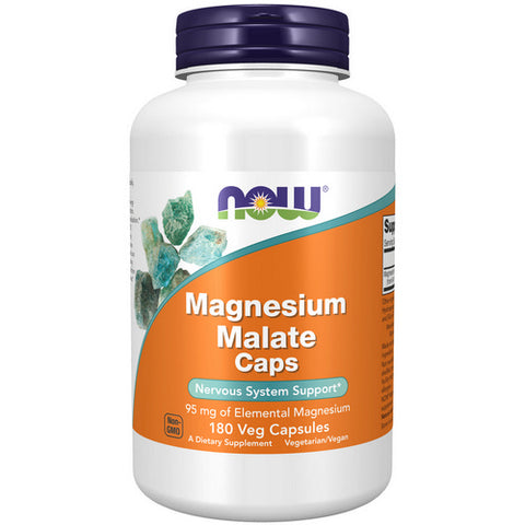 Now Foods, Magnesium Malate, 180 Veg Caps