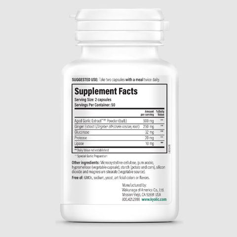 Kyolic, A.G.E. with Enzymes Formula 102, VEG, 100 CAP
